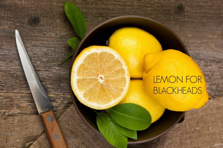 lemon for blackheads