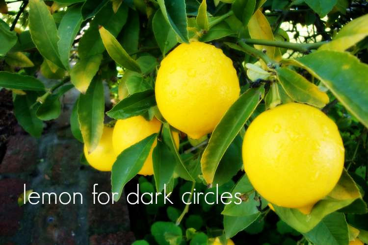 lemon for dark circles