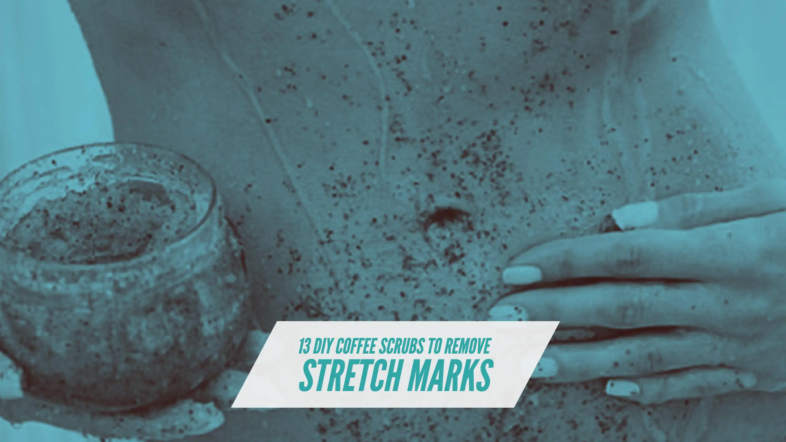 Coffee scrub for stretch marks