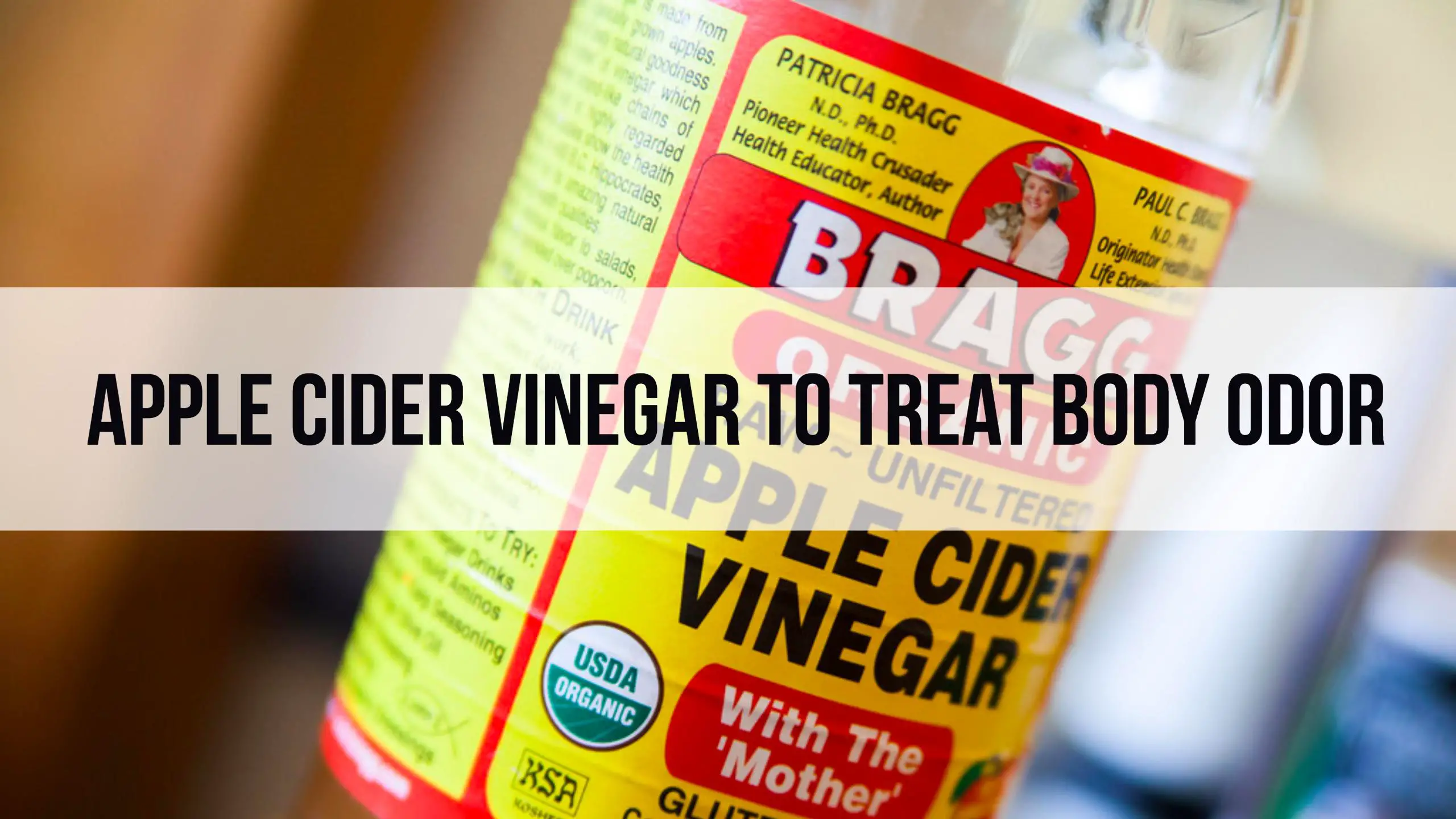 Apple Cider Vinegar For Body Odor