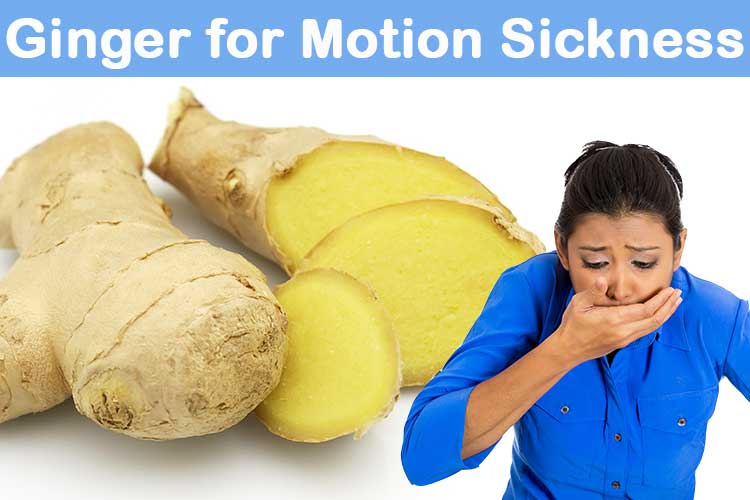 Ginger to treat motion sickness