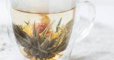 photo of clear glass mug